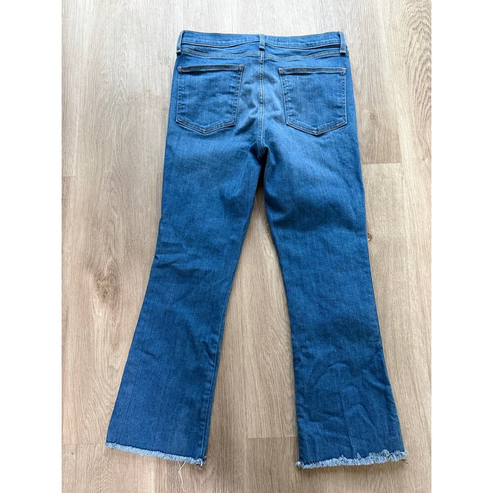 Veronica Beard Carolyn Tuxedo Stripe 10" Baby Boot Jeans, Size 29, Made in USA - Picture 2 of 6